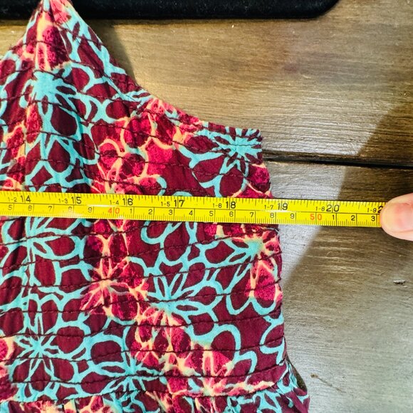 Anthropologie Women's Printed Smocked Button Front Lounge Jumpsuit  SZ LG - Picture 11 of 15